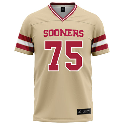 Oklahoma - NCAA Football : Daniel Akinkunmi - Cream Football Jersey-0
