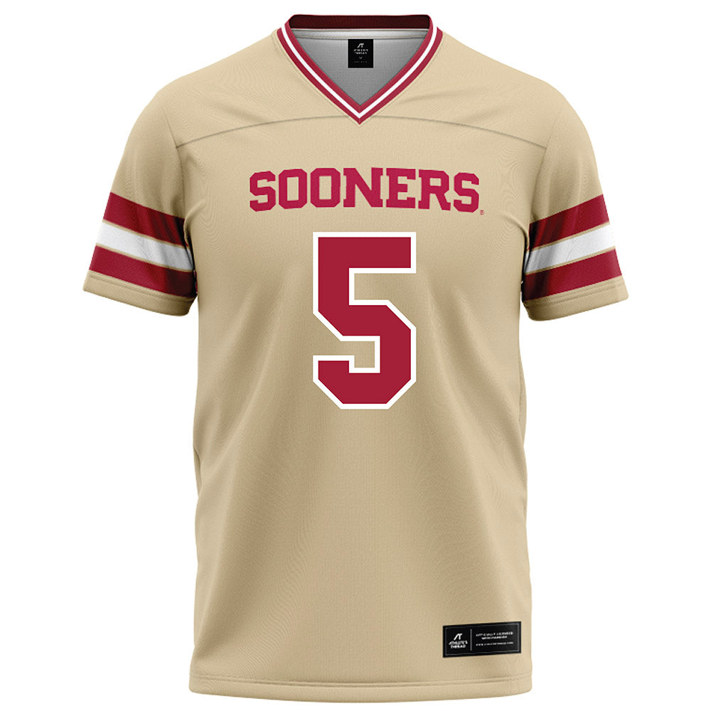 Oklahoma - NCAA Football : Markel Ford - Cream Football Jersey-0