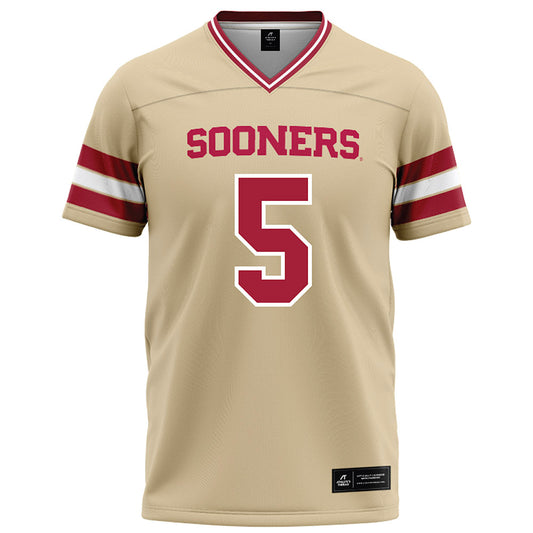 Oklahoma - NCAA Football : Markel Ford - Cream Football Jersey-0