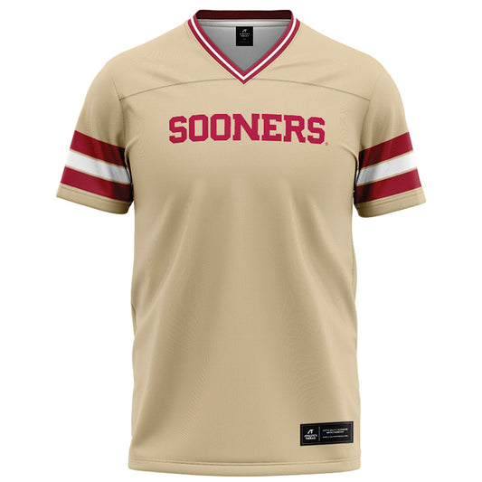 Oklahoma - NCAA Football : Derrick Johnson II - Cream Football Jersey-0