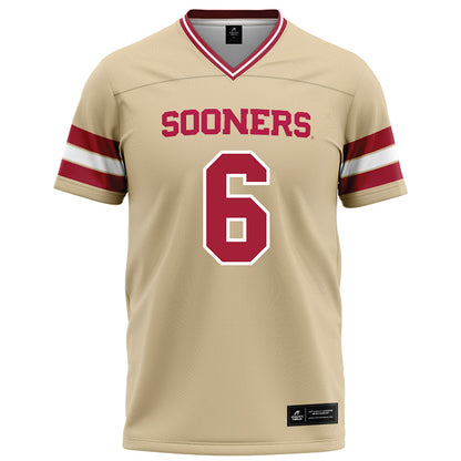 Oklahoma - NCAA Football : Tory Blaylock - Cream Football Jersey-0