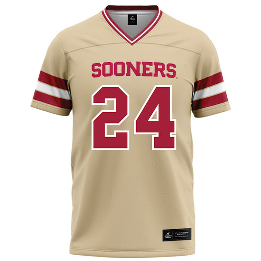 Oklahoma - NCAA Football : Marcus Wimberly - Cream Football Jersey-0