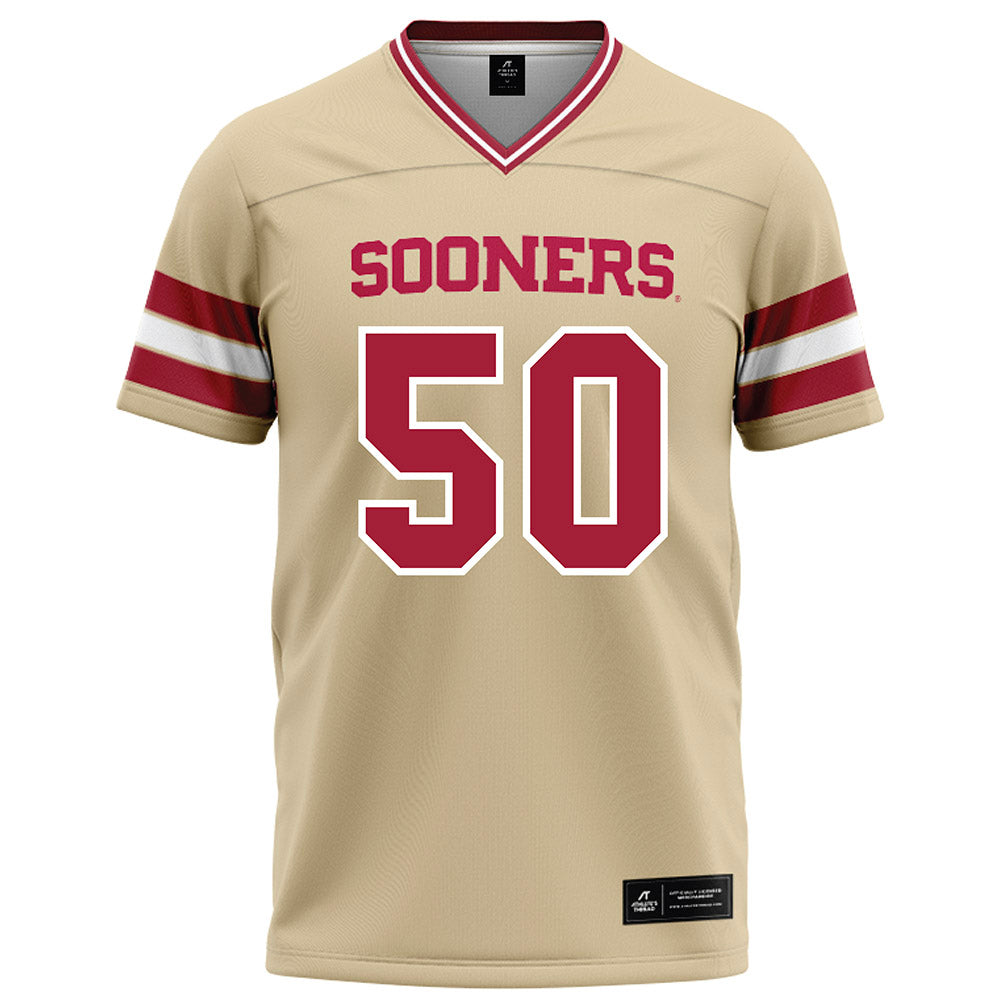 Oklahoma - NCAA Football : Seth Freeman - Cream Football Jersey-0