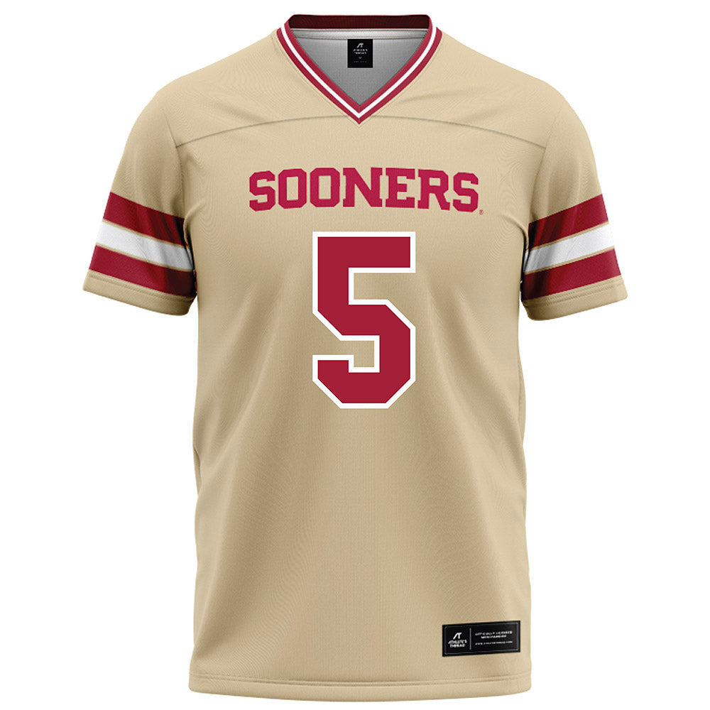 Oklahoma - NCAA Football : Jermichael Carter - Cream Football Jersey-0