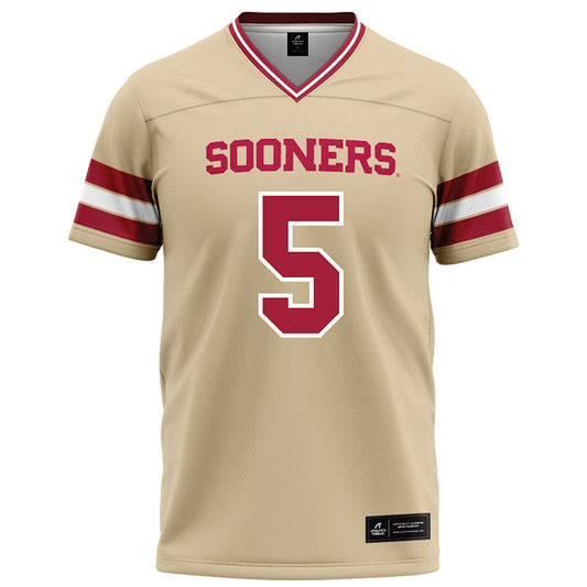 Oklahoma - NCAA Football : Jermichael Carter - Cream Football Jersey-0