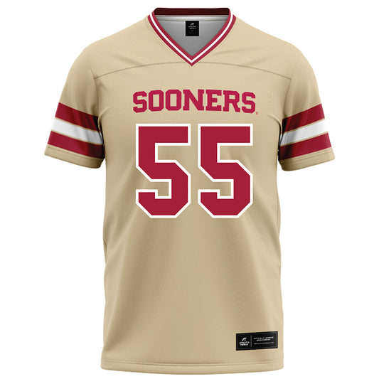 Oklahoma - NCAA Football : Danny Saili - Cream Football Jersey-0