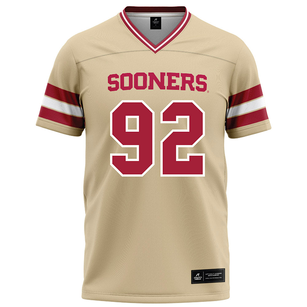 Oklahoma - NCAA Football : Jacob Henry - Cream Football Jersey-0