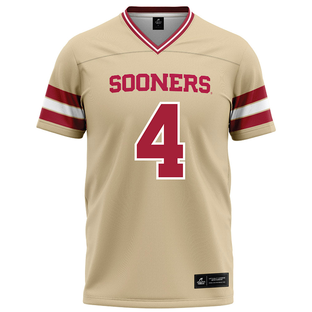 Oklahoma - NCAA Football : Daniel Odom - Cream Football Jersey-0