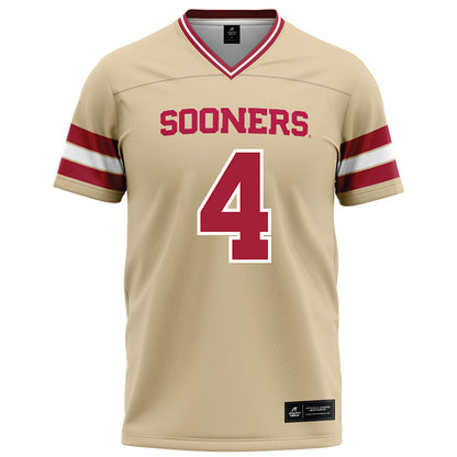 Oklahoma - NCAA Football : Daniel Odom - Cream Football Jersey-0