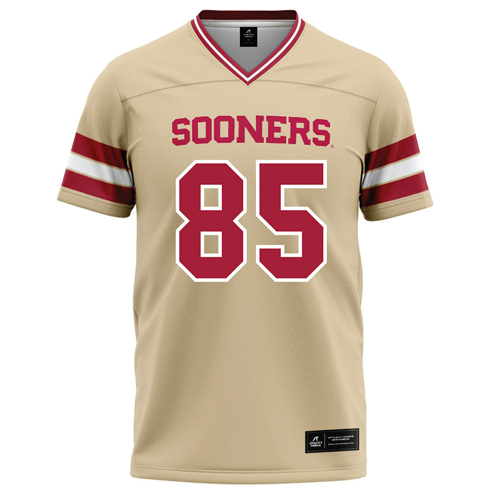 Oklahoma - NCAA Football : Trey Brown - Cream Football Jersey-0