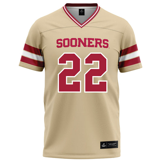 Oklahoma - NCAA Football : Peyton Bowen - Cream Football Jersey-0