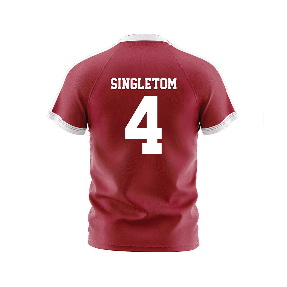 Oklahoma - NCAA Women's Volleyball : Kinsley Singleton - White Volleyball Jersey-1