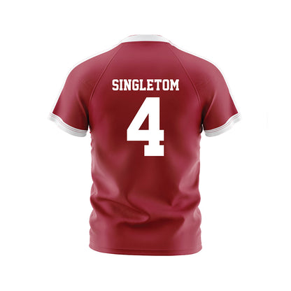 Oklahoma - NCAA Women's Volleyball : Kinsley Singleton - White Volleyball Jersey-1
