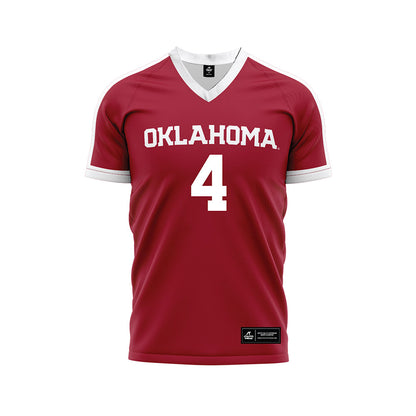 Oklahoma - NCAA Women's Volleyball : Kinsley Singleton - White Volleyball Jersey-0