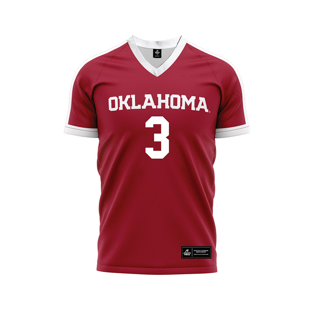 Oklahoma - NCAA Women's Volleyball : Tekoa Barnes - White Volleyball Jersey-0