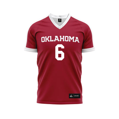 Oklahoma - NCAA Women's Volleyball : McKenna Brand - White Volleyball Jersey-0