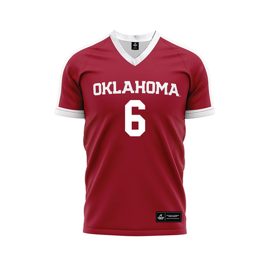 Oklahoma - NCAA Women's Volleyball : McKenna Brand - White Volleyball Jersey-0