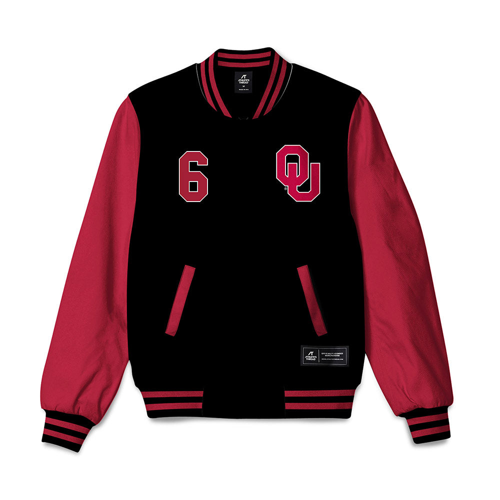 Oklahoma - NCAA Baseball : Kyle Branch - Bomber Jacket-0