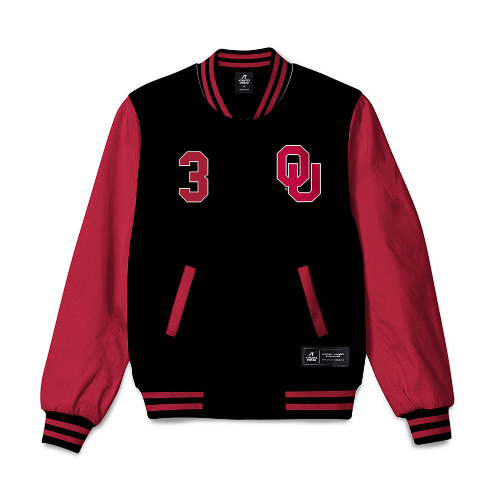 Oklahoma - NCAA Women's Volleyball : Tekoa Barnes - Bomber Jacket-0