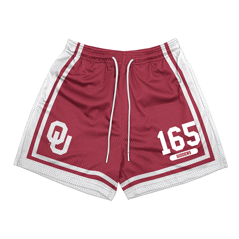Oklahoma - NCAA Wrestling : Clay Giddens - Shorts-0