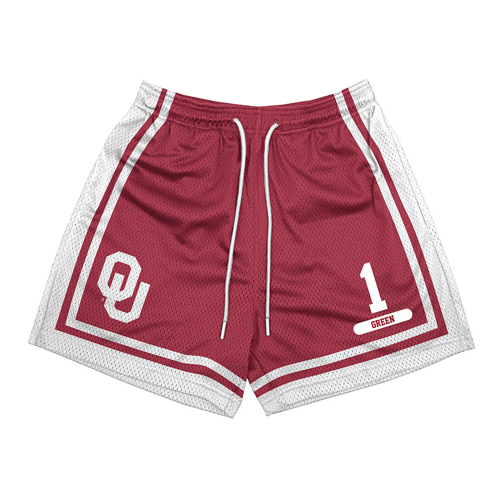 Oklahoma - NCAA Men's Track & Field : Bj Green - Fashion Shorts