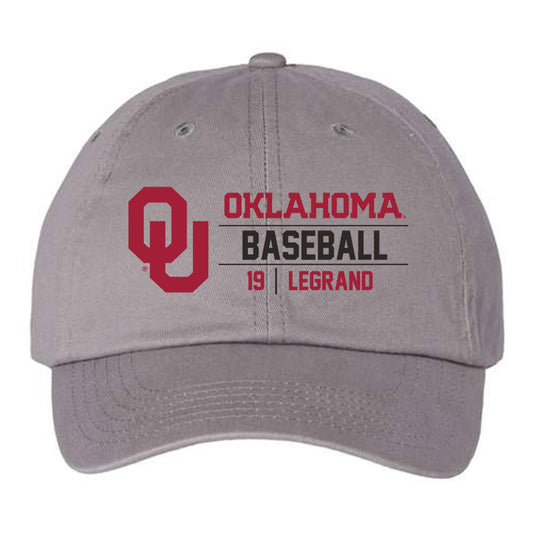 Oklahoma - NCAA Baseball : Jax Legrand - Dad Hat-0