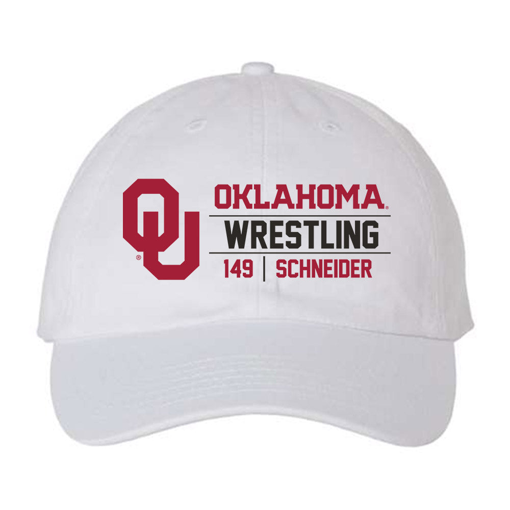 Oklahoma - NCAA Wrestling : Layton Schneider - Dad Hat-0
