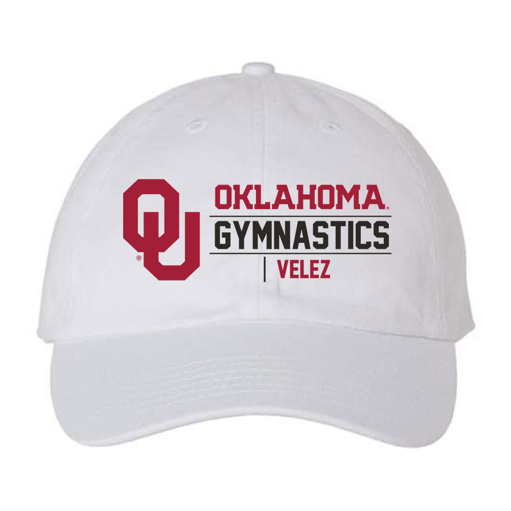Oklahoma - NCAA Men's Gymnastics : Francisco Velez - Dad Hat-0