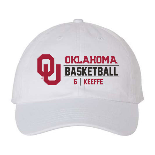 Oklahoma - NCAA Men's Basketball : Finley Keeffe - Dad Hat-0