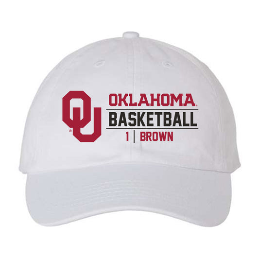 Oklahoma - NCAA Men's Basketball : Xzayvier Brown - Dad Hat-0