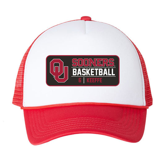 Oklahoma - NCAA Men's Basketball : Finley Keeffe - Trucker Hat-0