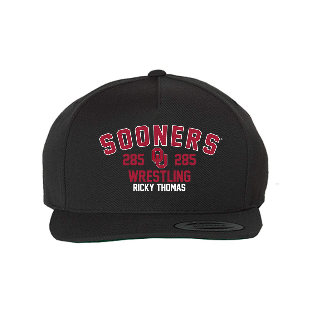 Oklahoma - NCAA Wrestling : Ricky Thomas - Snapback Hat-0