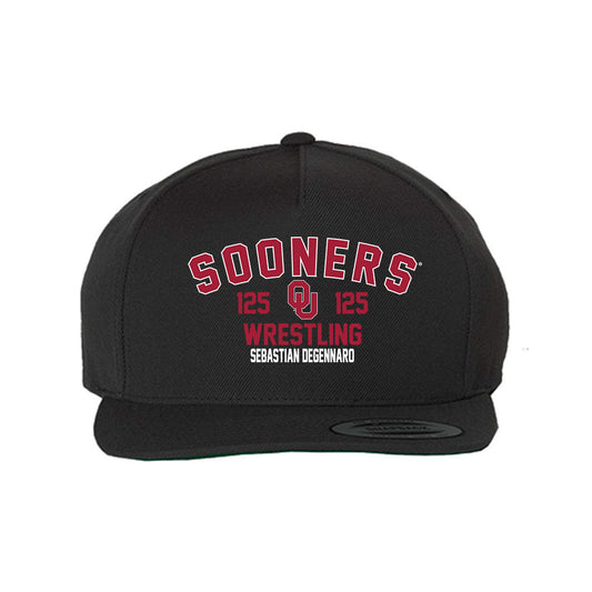 Oklahoma - NCAA Wrestling : Sebastian Degennaro - Snapback Hat-0