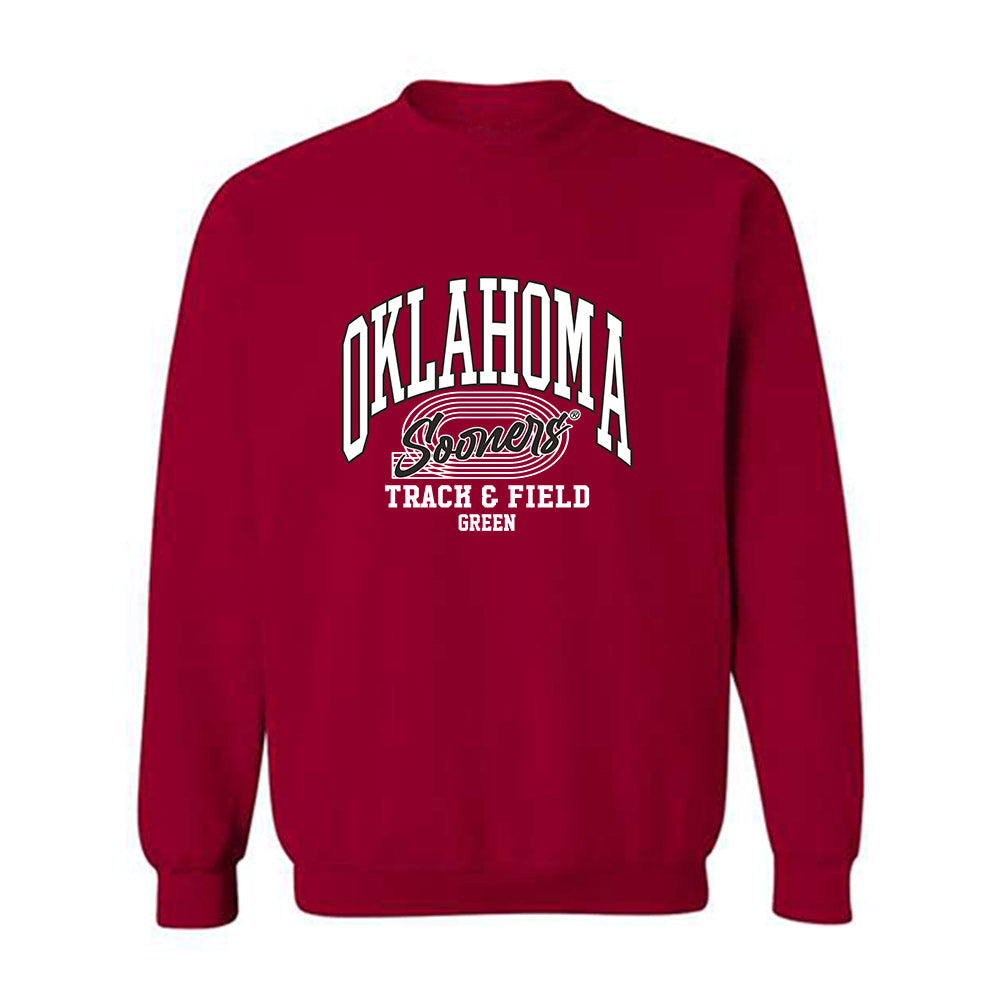 Oklahoma - NCAA Men's Track & Field : Bj Green - Crewneck Sweatshirt Sports Shersey