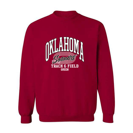 Oklahoma - NCAA Men's Track & Field : Bj Green - Crewneck Sweatshirt Sports Shersey