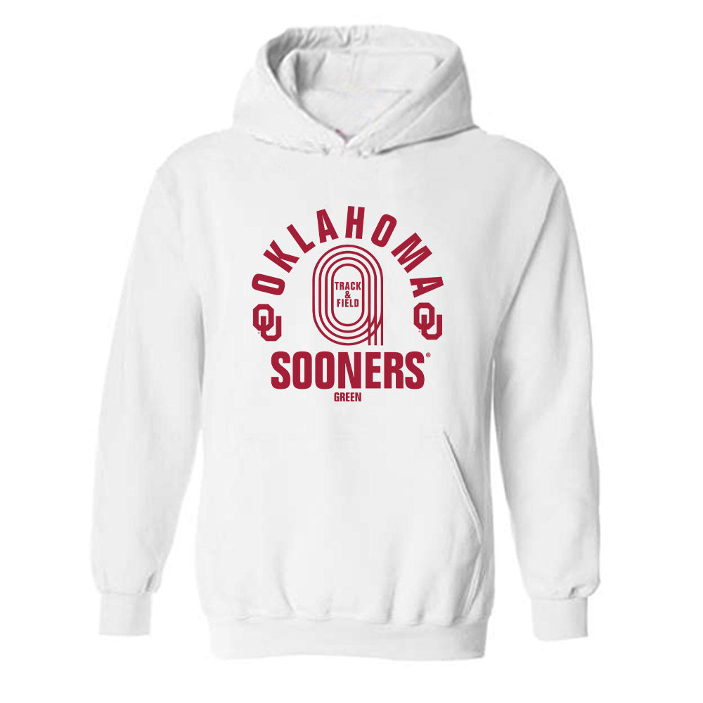 Oklahoma - NCAA Men's Track & Field : Bj Green - Hooded Sweatshirt Sports Shersey
