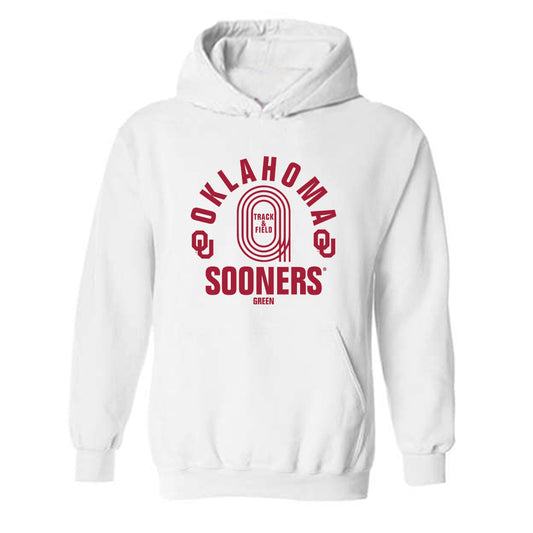 Oklahoma - NCAA Men's Track & Field : Bj Green - Hooded Sweatshirt Sports Shersey