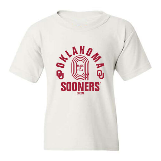Oklahoma - NCAA Men's Track & Field : Bj Green - Youth T-Shirt Sports Shersey