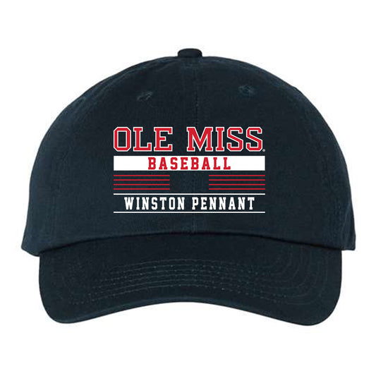 Ole Miss - NCAA Baseball : Winston Pennant - Dad Hat-0