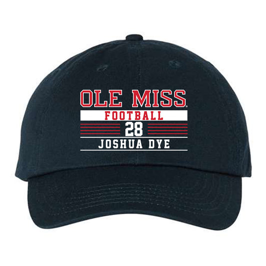 Ole Miss - NCAA Football : Joshua Dye - Dad Hat-0