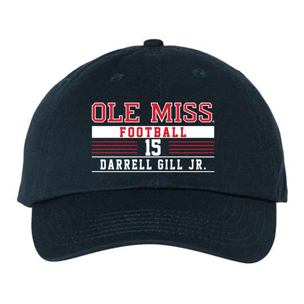 Ole Miss - NCAA Football : Darrell Gill Jr. - Dad Hat-0