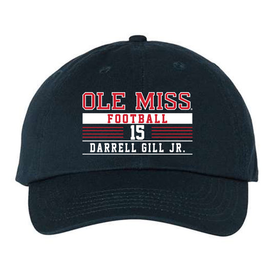 Ole Miss - NCAA Football : Darrell Gill Jr. - Dad Hat-0