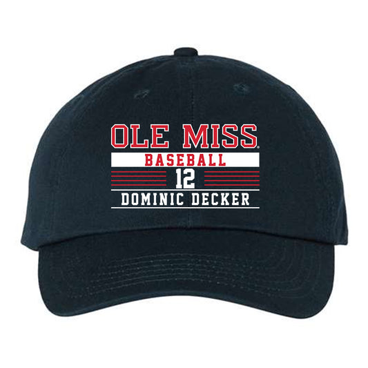 Ole Miss - NCAA Baseball : Dominic Decker - Dad Hat-0