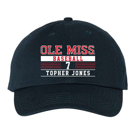 Ole Miss - NCAA Baseball : Topher Jones - Dad Hat-0