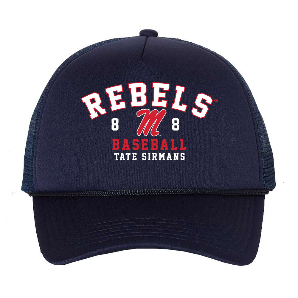 Ole Miss - NCAA Baseball : Tate Sirmans - Trucker Hat-0