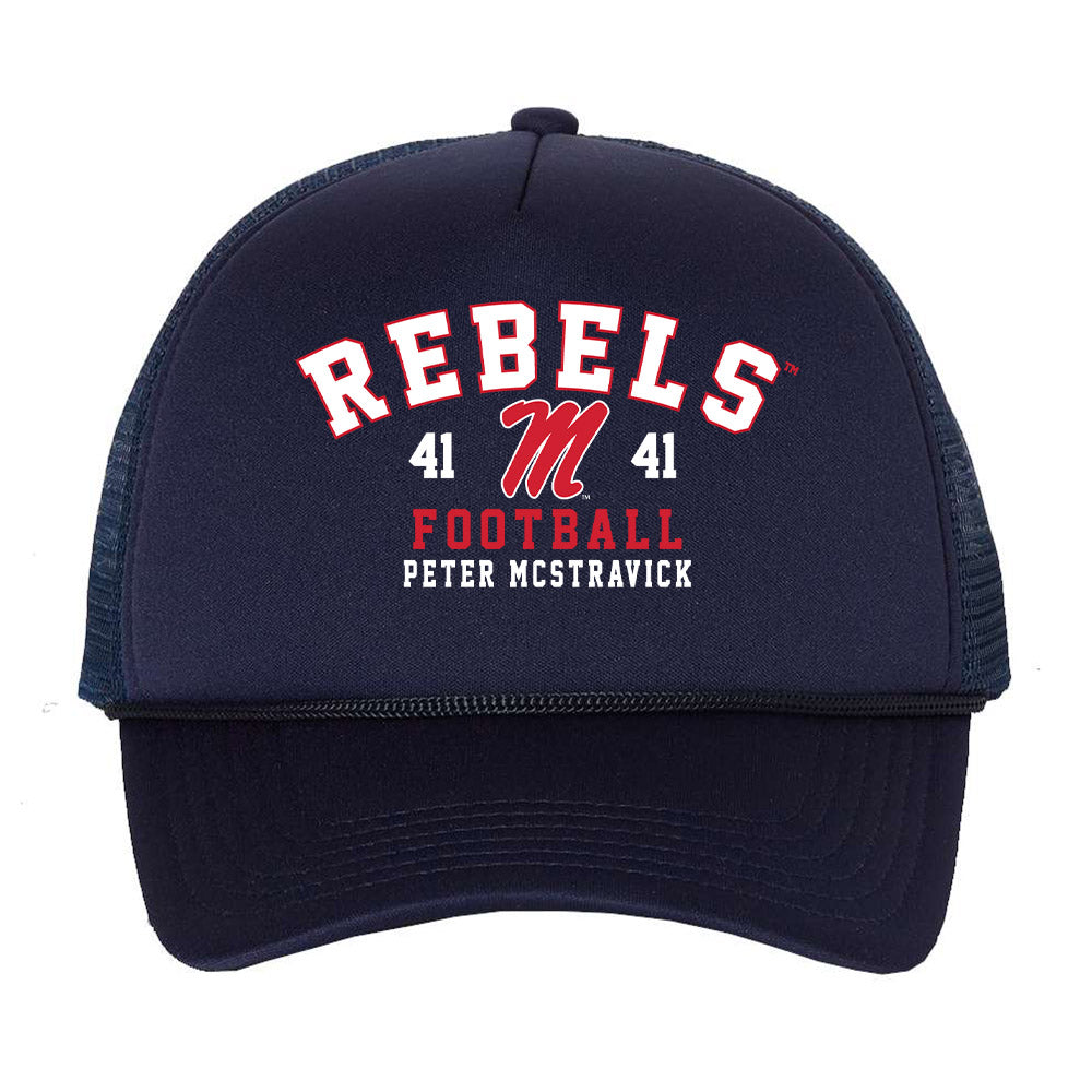 Ole Miss - NCAA Football : Peter Mcstravick - Trucker Hat-0