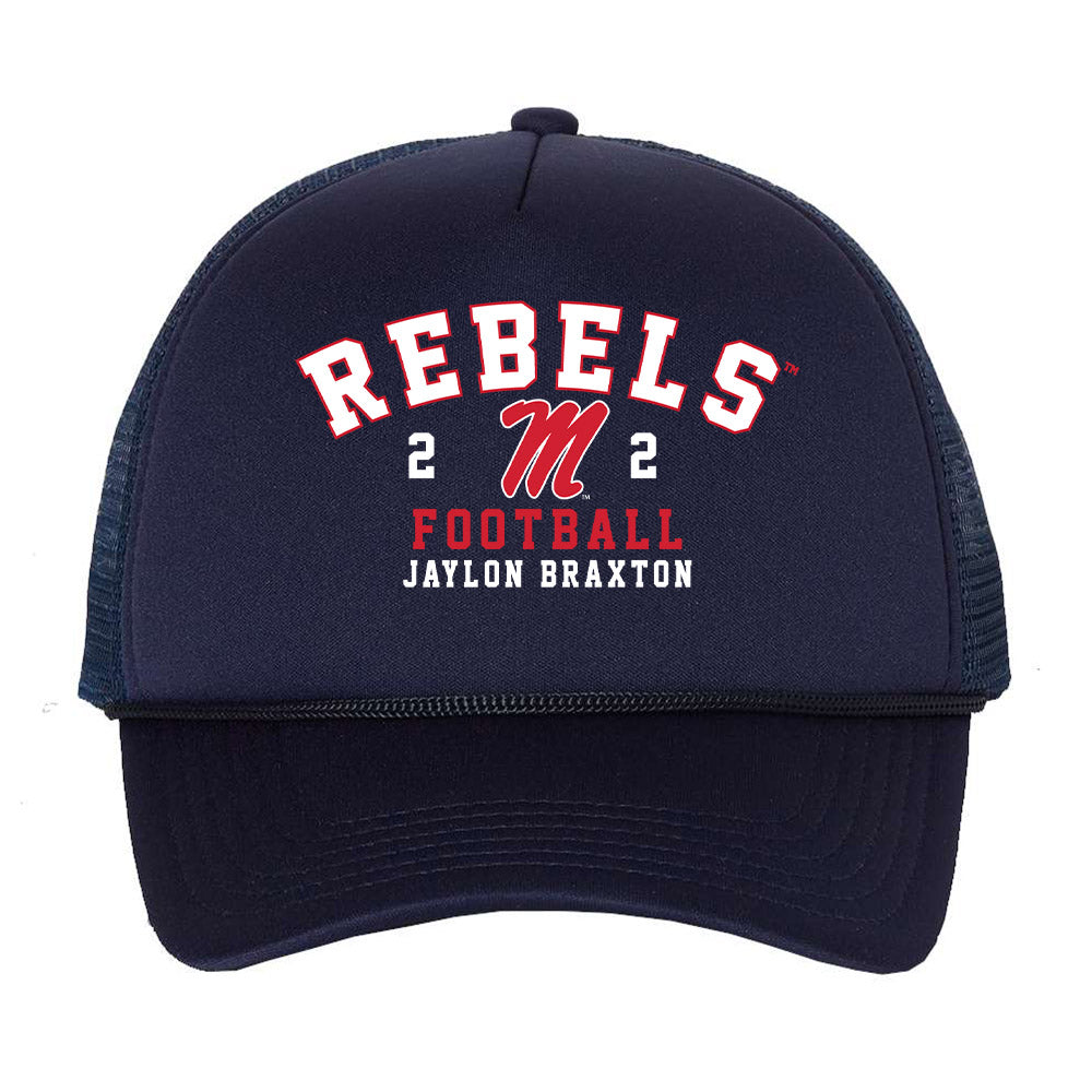 Ole Miss - NCAA Football : Jaylon Braxton - Trucker Hat-0