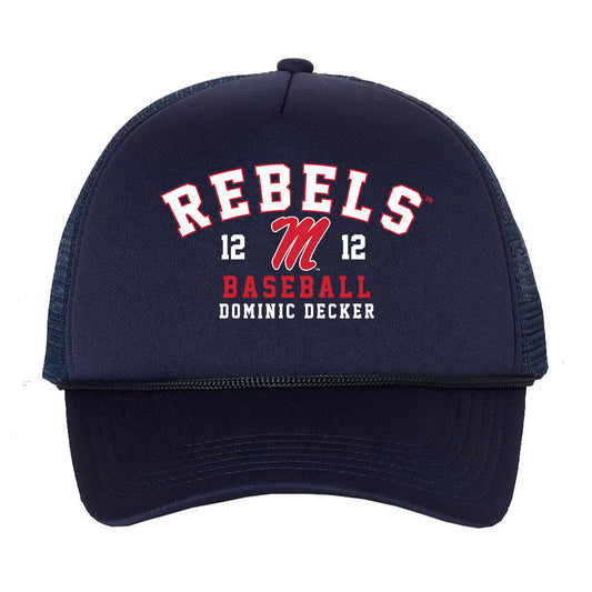 Ole Miss - NCAA Baseball : Dominic Decker - Trucker Hat-0