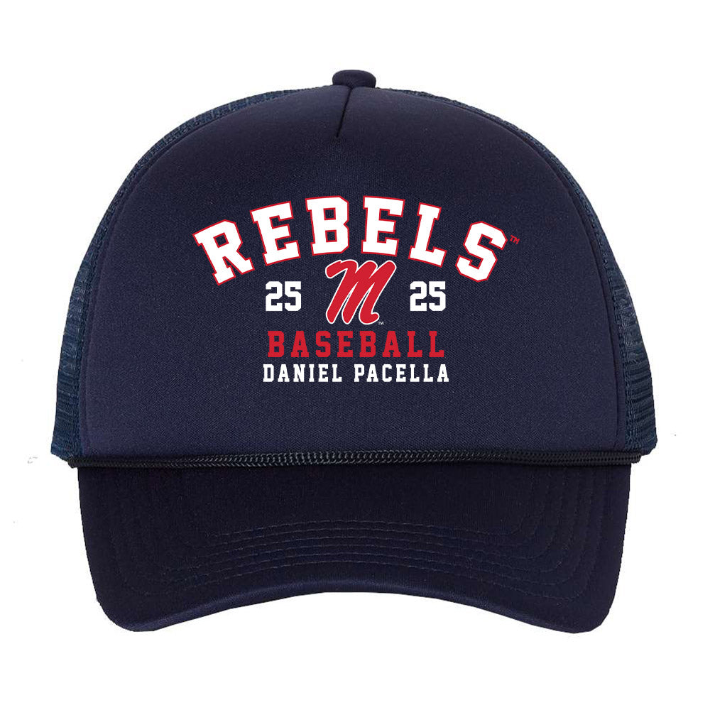 Ole Miss - NCAA Baseball : Daniel Pacella - Trucker Hat-0