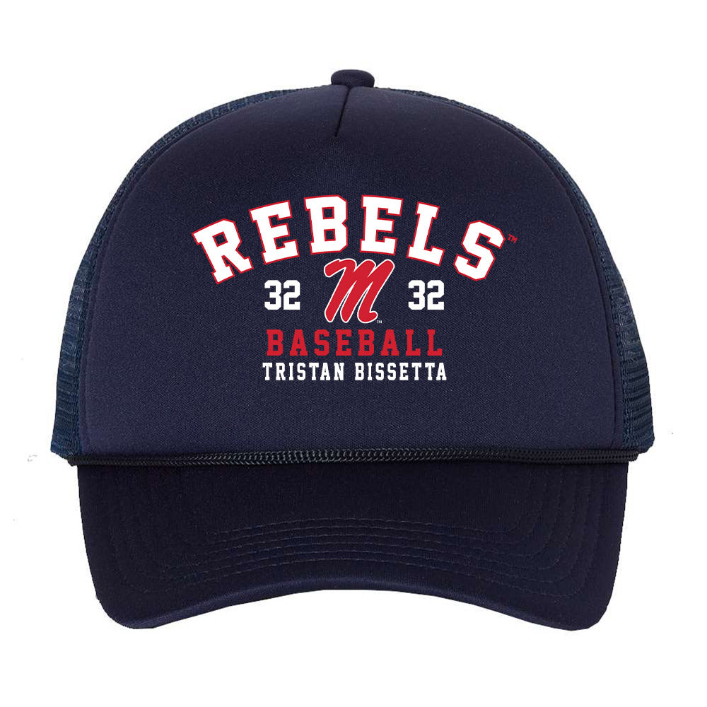 Ole Miss - NCAA Baseball : Tristan Bissetta - Trucker Hat-0